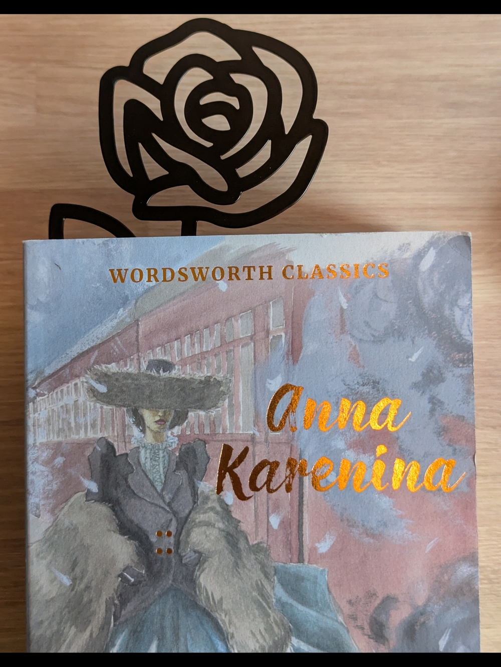 Classic Anna Karenina Book With Floral Accessories View 6